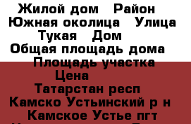 Жилой дом › Район ­ Южная околица › Улица ­ Тукая › Дом ­ 20 › Общая площадь дома ­ 76 › Площадь участка ­ 1 300 › Цена ­ 2 500 000 - Татарстан респ., Камско-Устьинский р-н, Камское Устье пгт Недвижимость » Дома, коттеджи, дачи продажа   . Татарстан респ.